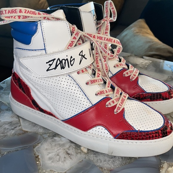 LIKE NEW Zadig & Voltaire High-Top Sneakers Sz 39 - Picture 4 of 9